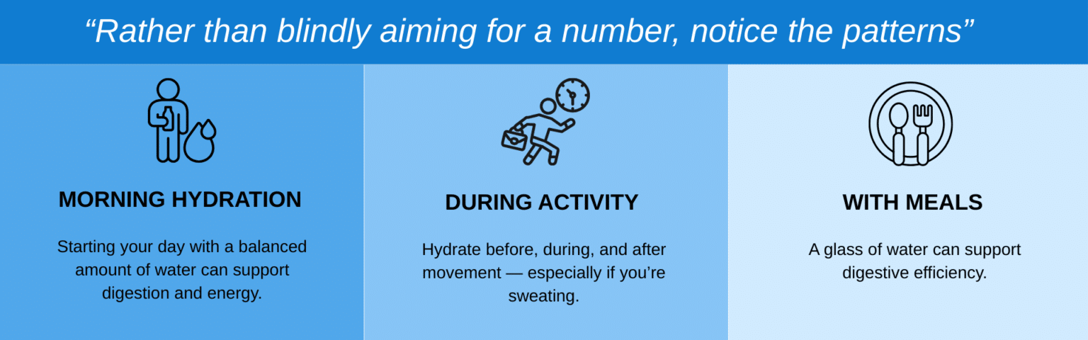 Listen to your body. It actually knows 1