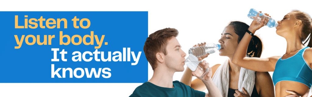 Listen to your body. It actually knows